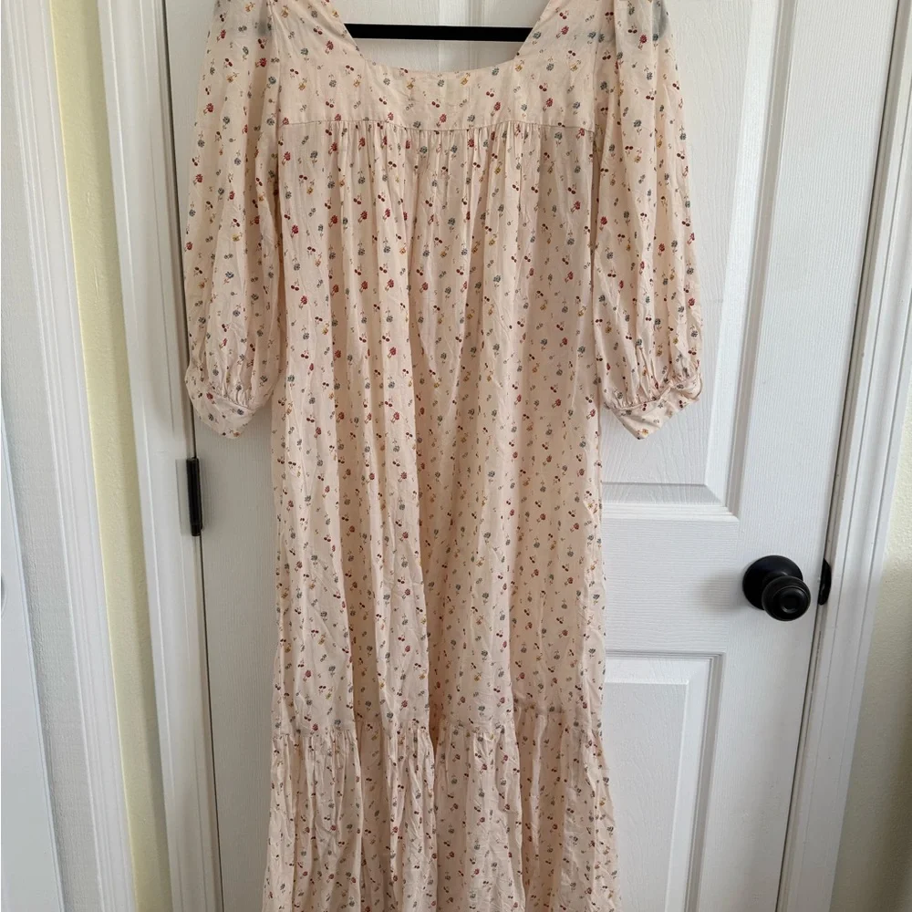Christy Dawn Bianca Floral Cream Dress SZ P-XS - Picture 6 of 7